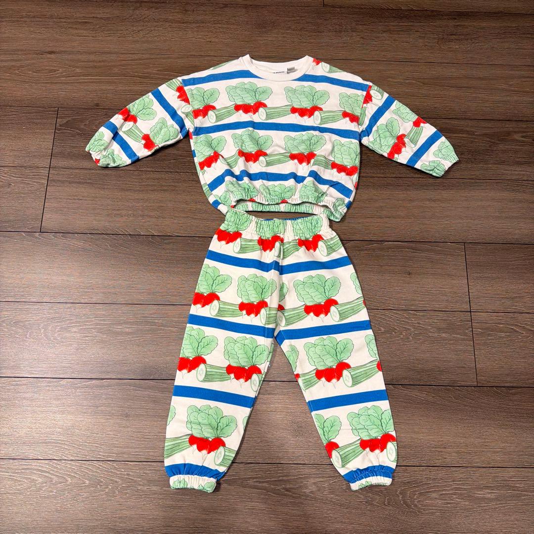 mini rodini！ 野菜柄トレーナー セット！110！美品