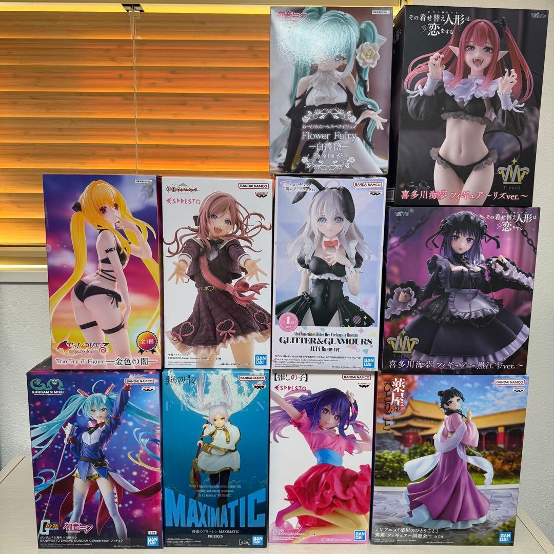 美少女プライズフィギュア10体セット フリーレン 着せ恋 推しの子 初音ミク 他