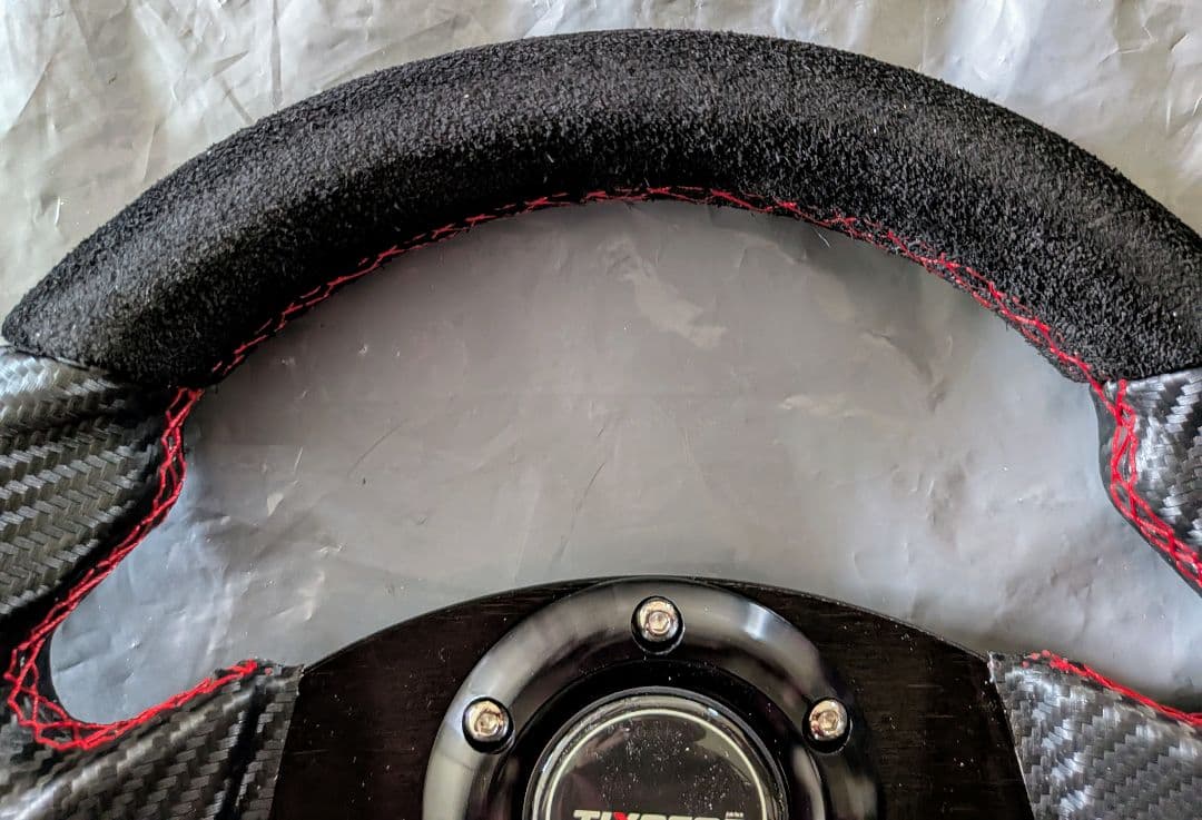 小径　28パイ　スポーツタイプ　ブラック&グレーコンビ　ステアリング