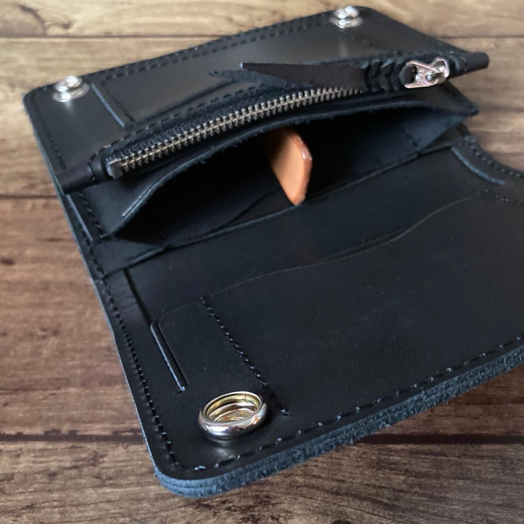 【お札を折らずに収納】トラッカーウォレット150（ミドル）3層【受注生産】