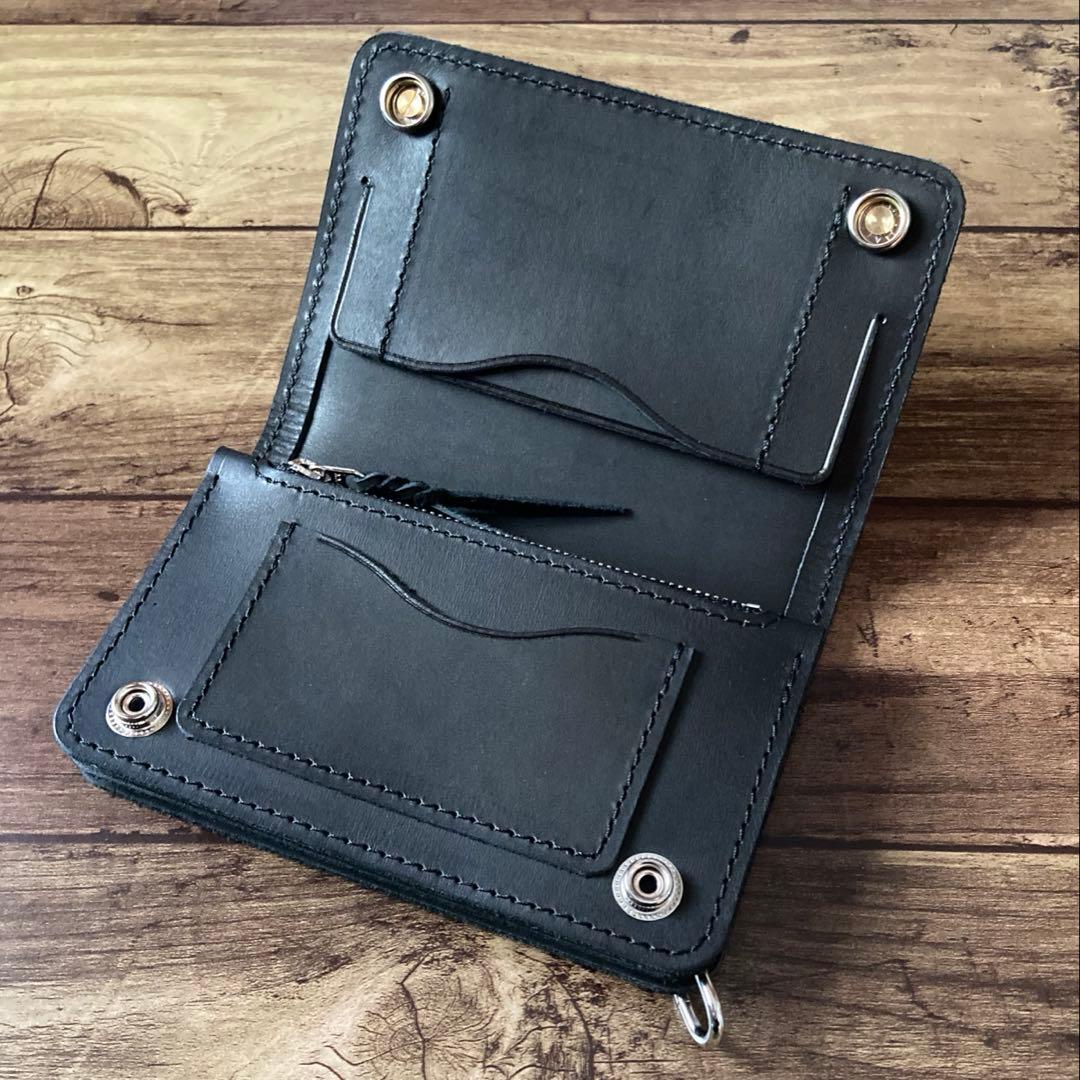 【お札を折らずに収納】トラッカーウォレット150（ミドル）3層【受注生産】