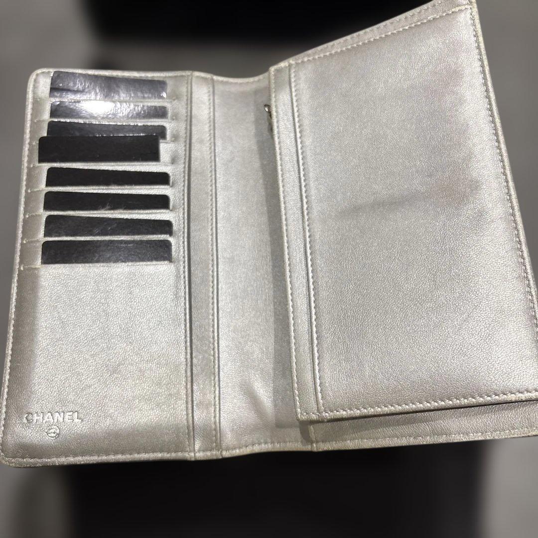 CHANEL カメリア　長財布