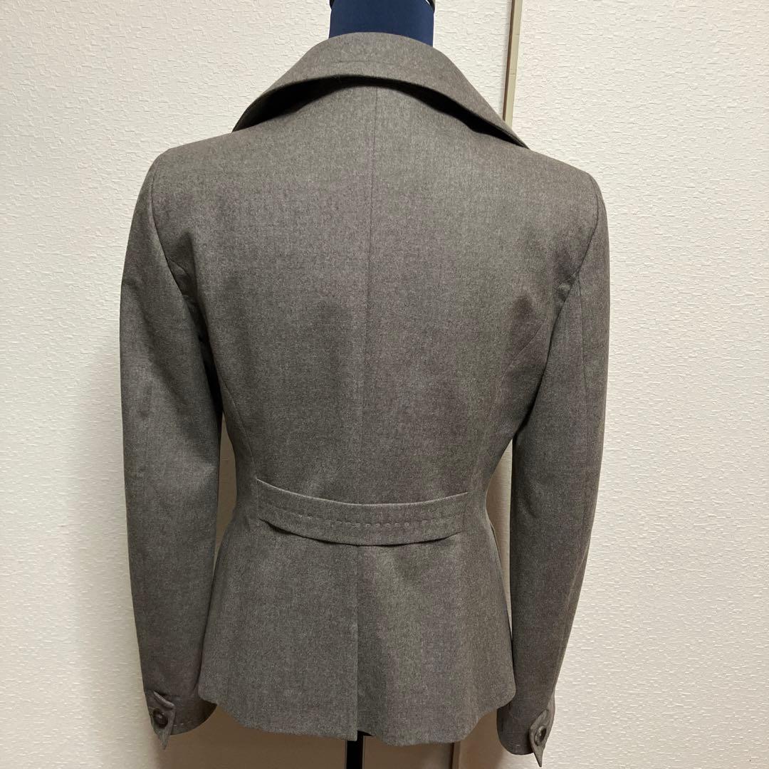 【AGNONA】茶色系ミックス・テーラードステンカラーツーウェイ✨44超美品✨