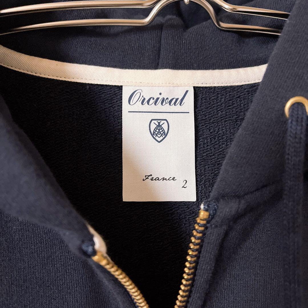 新品タグ付き！オーシバル フレンチテリー ダブルジップ パーカー スウェット L