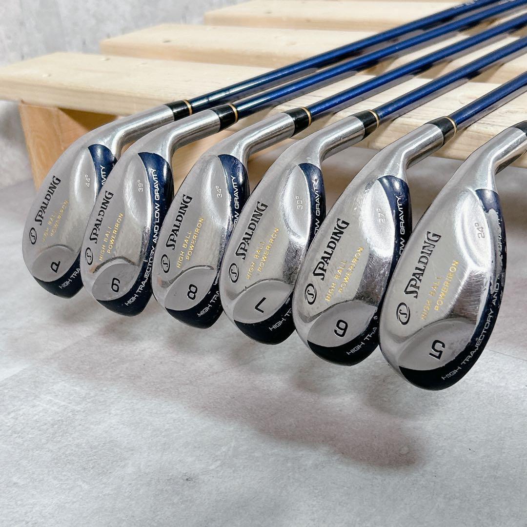 X429 SPALDING ハイボールパワーアイアン #5i-P 6本セット S