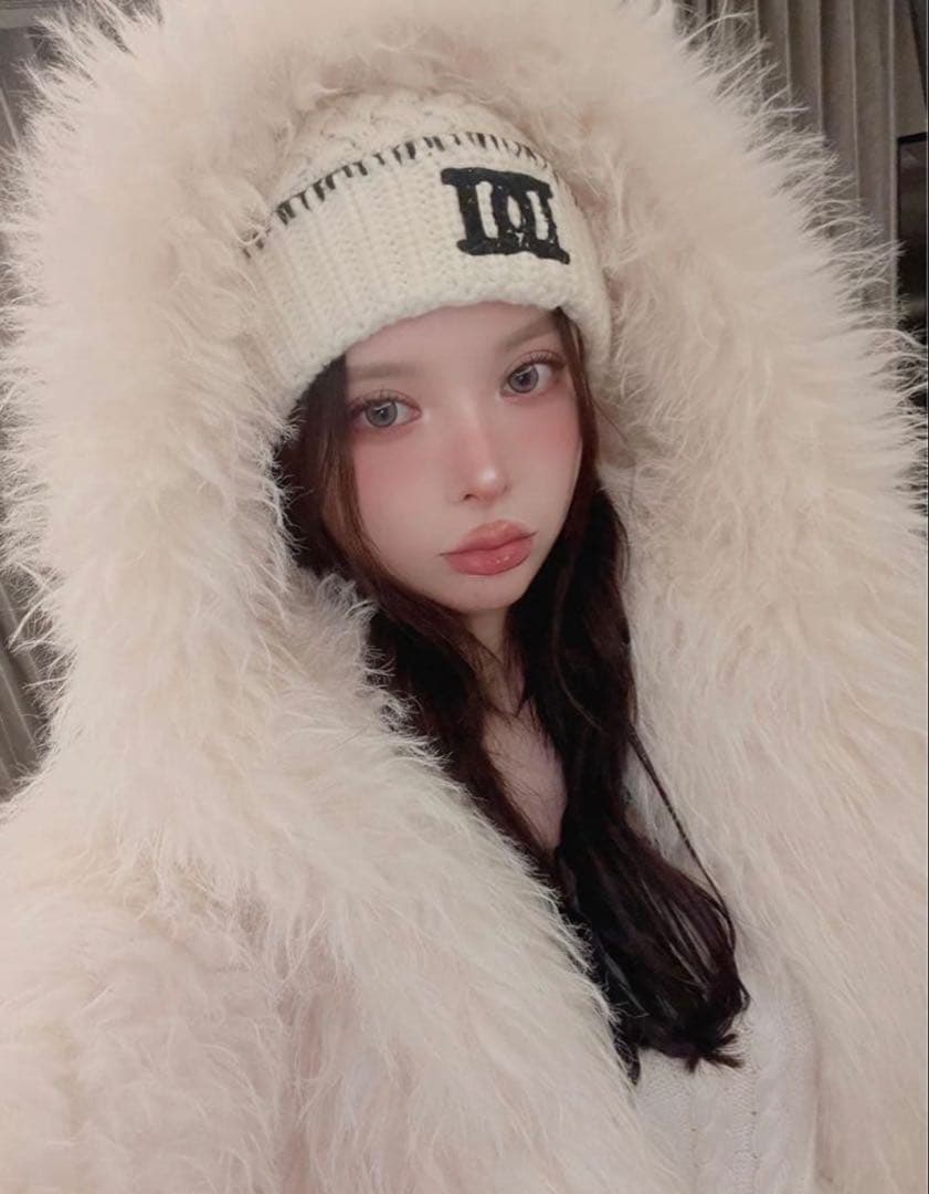 値下げ不可！ Darich DDロゴバスケットニットビーニー WHT 白