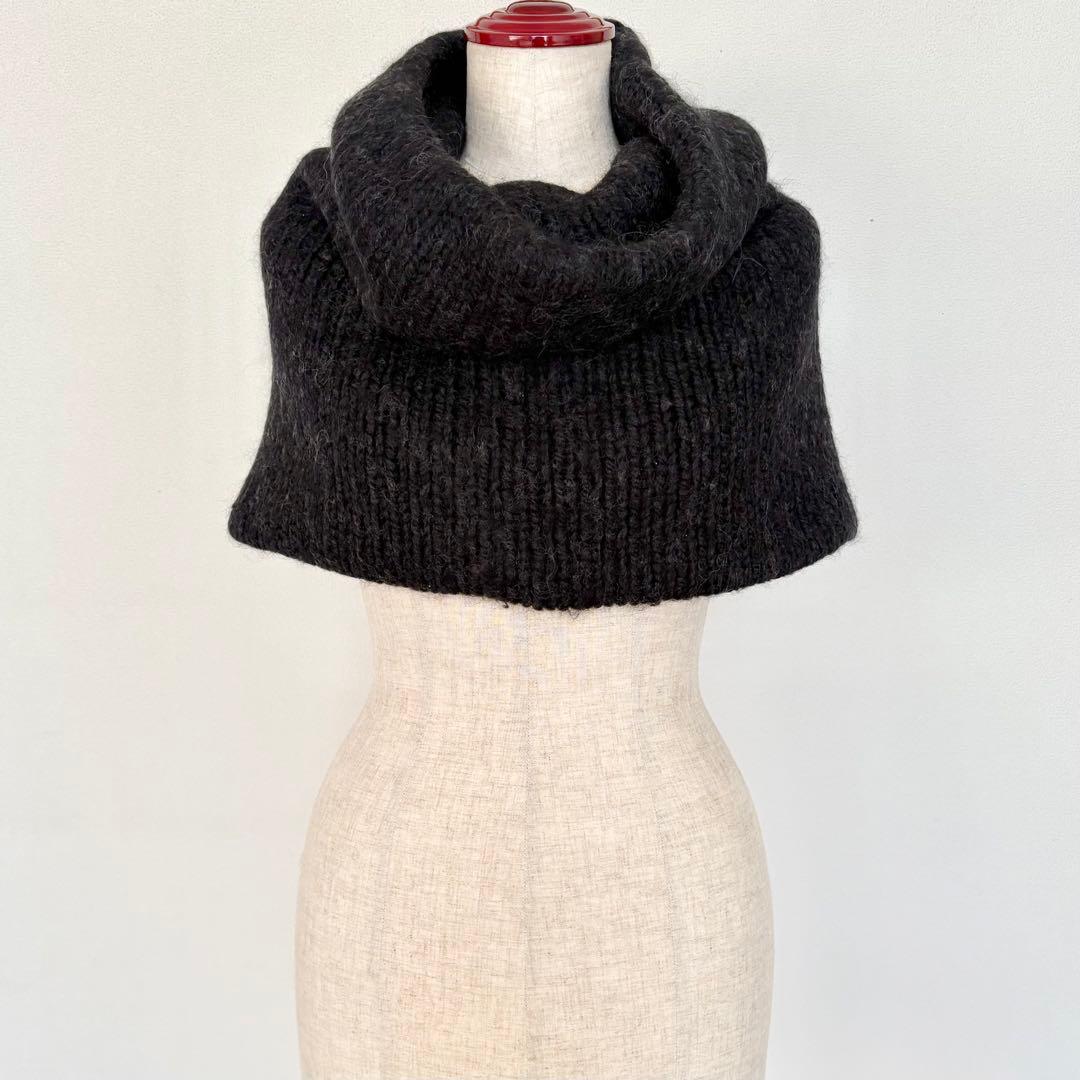 ANN DEMEULEMEESTER アンドゥムルメステール リブニットスヌード