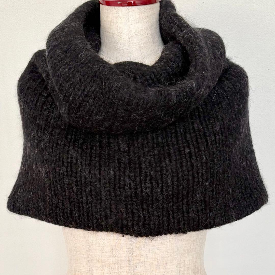 ANN DEMEULEMEESTER アンドゥムルメステール リブニットスヌード