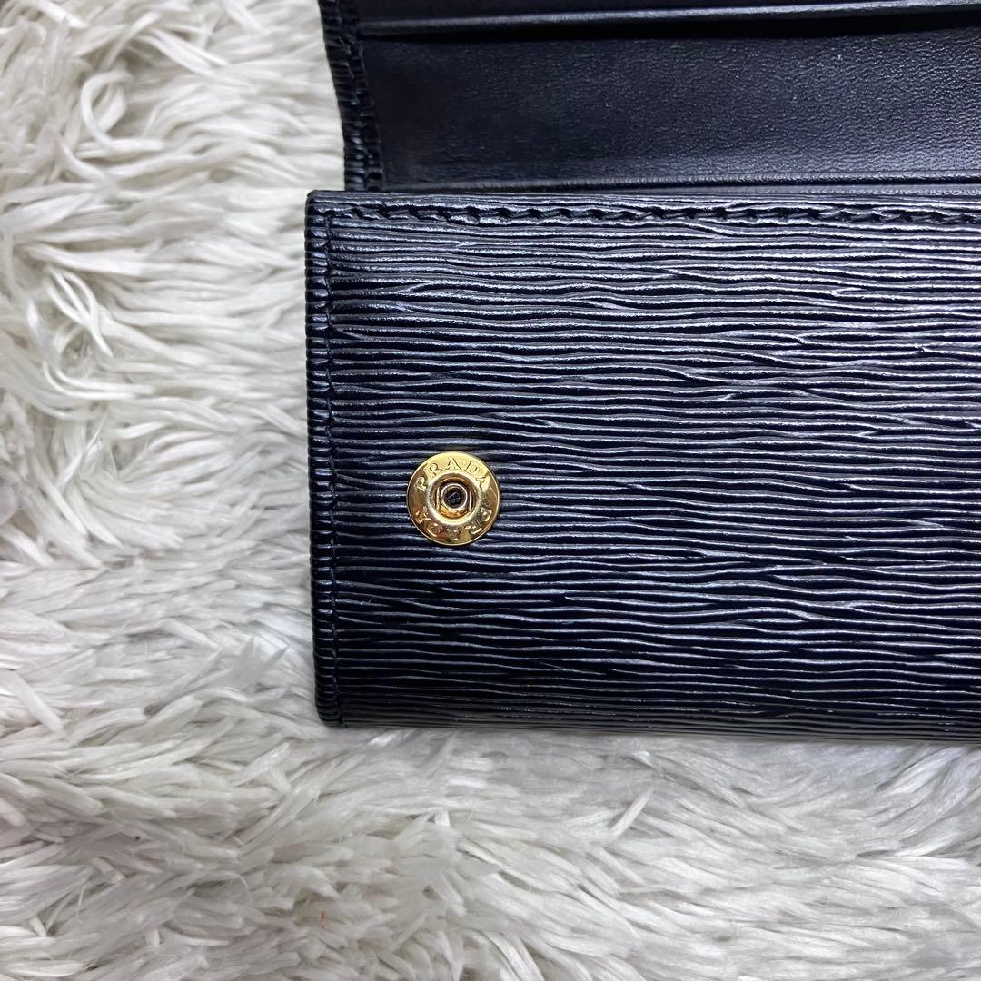 箱付き極美品✨ PRADA 6連キーケース ヴィッテロムーブ メタルロゴ