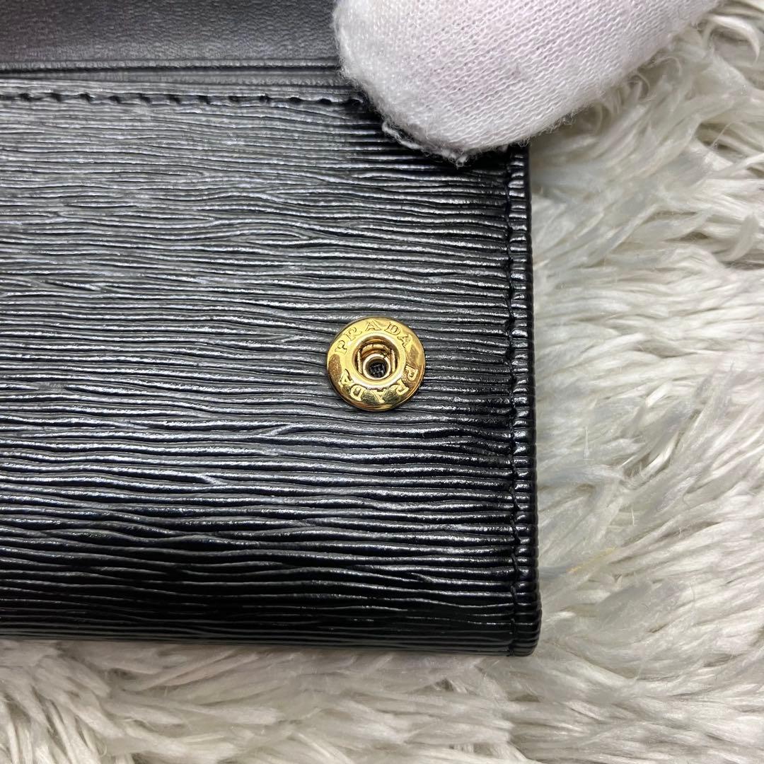 箱付き極美品✨ PRADA 6連キーケース ヴィッテロムーブ メタルロゴ