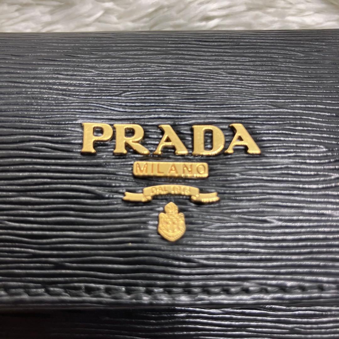 箱付き極美品✨ PRADA 6連キーケース ヴィッテロムーブ メタルロゴ