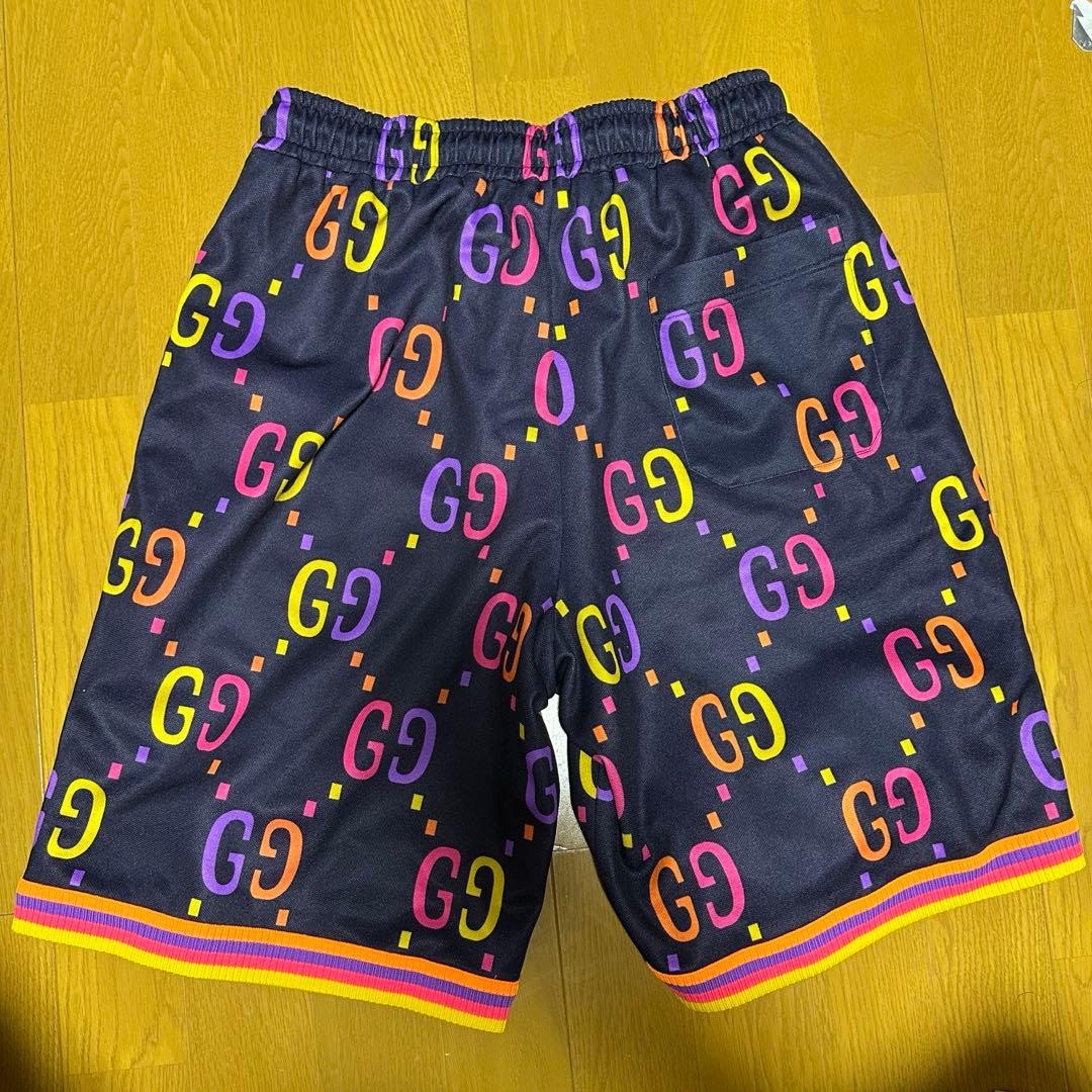 GUCCI GGロゴショートパンツ ネイビー
