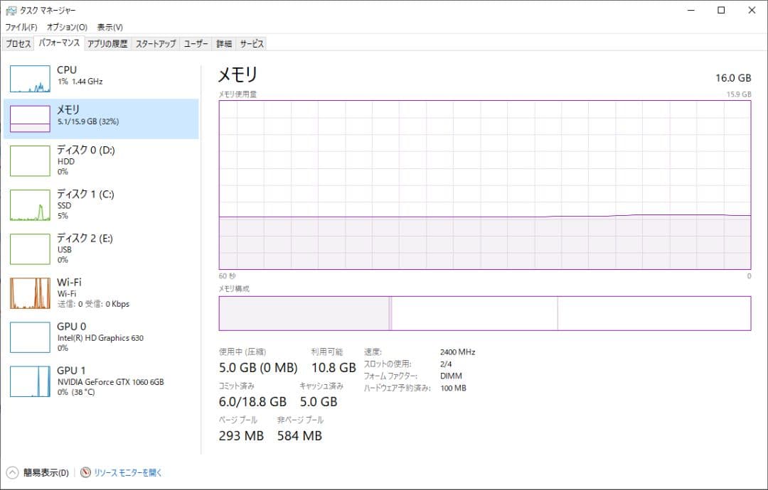 DELL XPS 8920 i7/ 16GB/ SSD＋HDD/ GTX1060