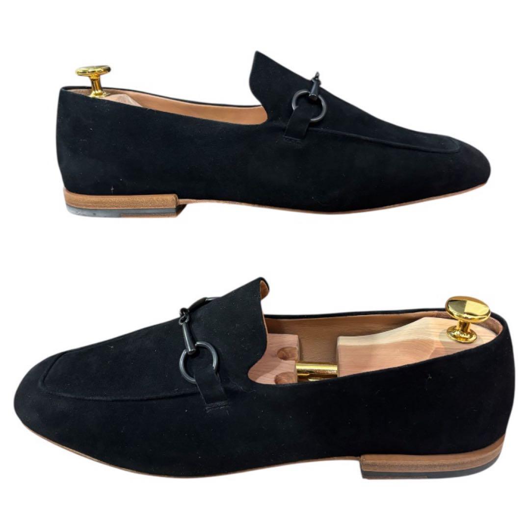 SHIPS シップス 靴 スエード ローファー ブラック 黒 ビットローファー