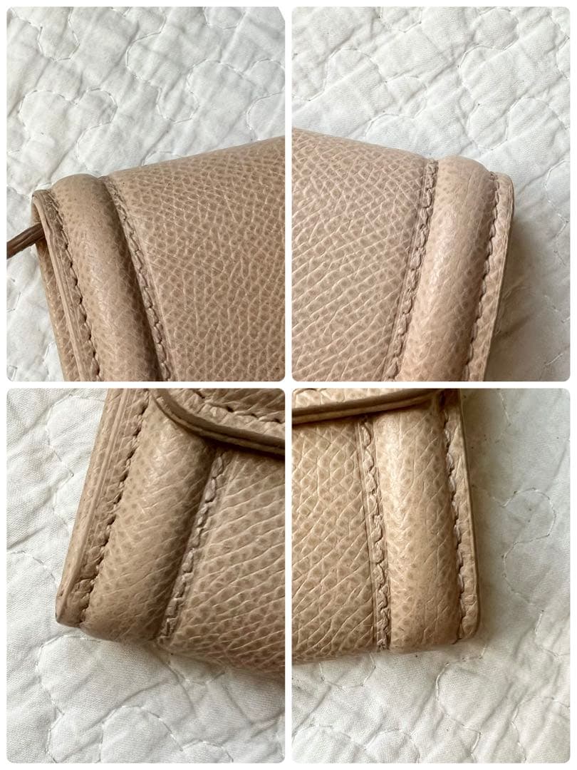 美品 SalvatoreFerragamo 長財布 ヴァラリボン ベージュ