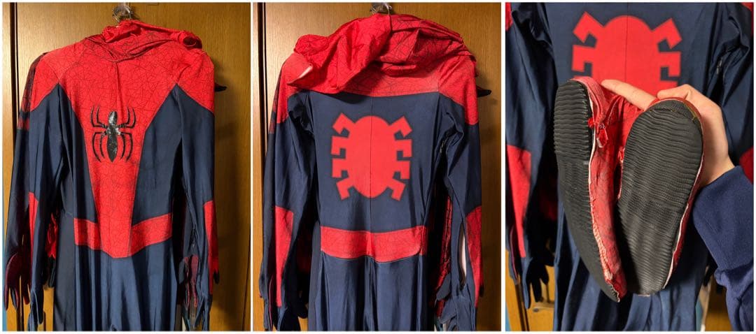 スパイダーマン コスプレ 7種セット シェルマスク付き