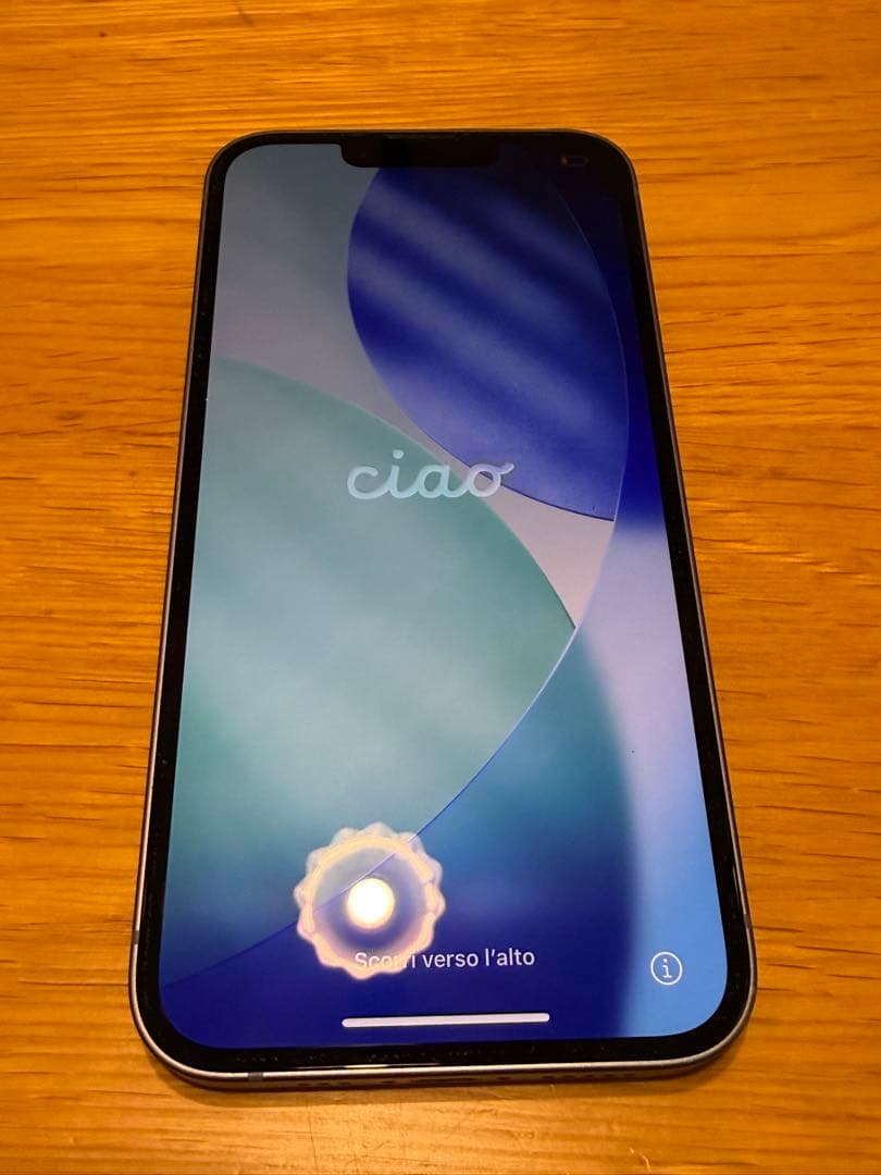 Apple iPhone 14 (ブルー) 本体　SIMフリー　背面割れあり