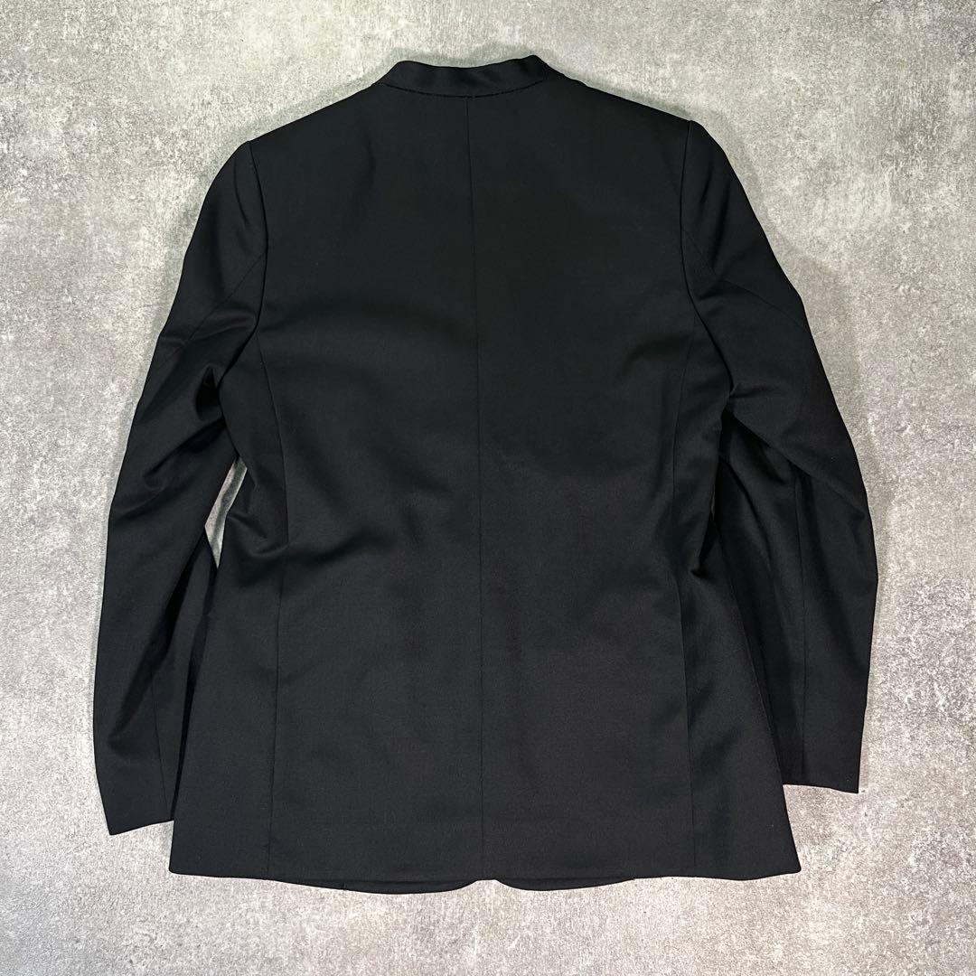 CINOH ノーカラーテーラードジャケット　日本製　36　ブラック ジャケット