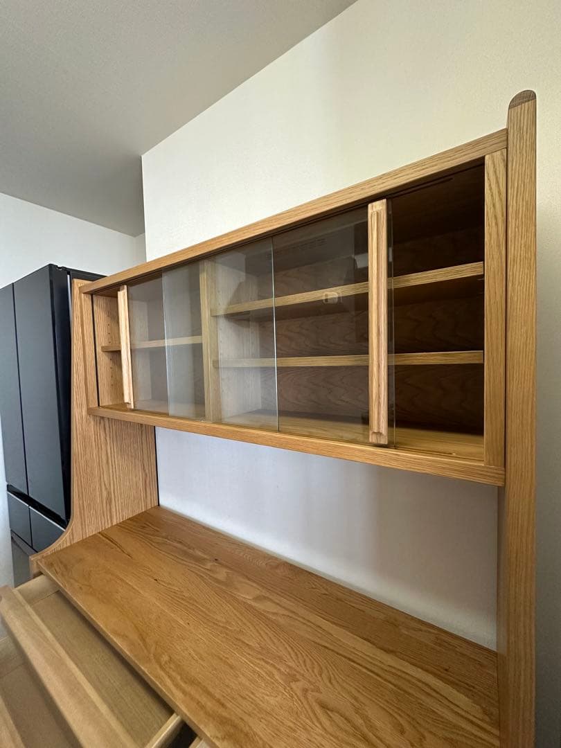 木製カップボード　オーク材