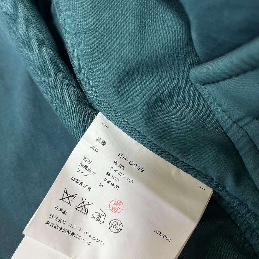 きらら　　 オム　ウール　ライン　プリント　ダッフルコート　ブラック　M