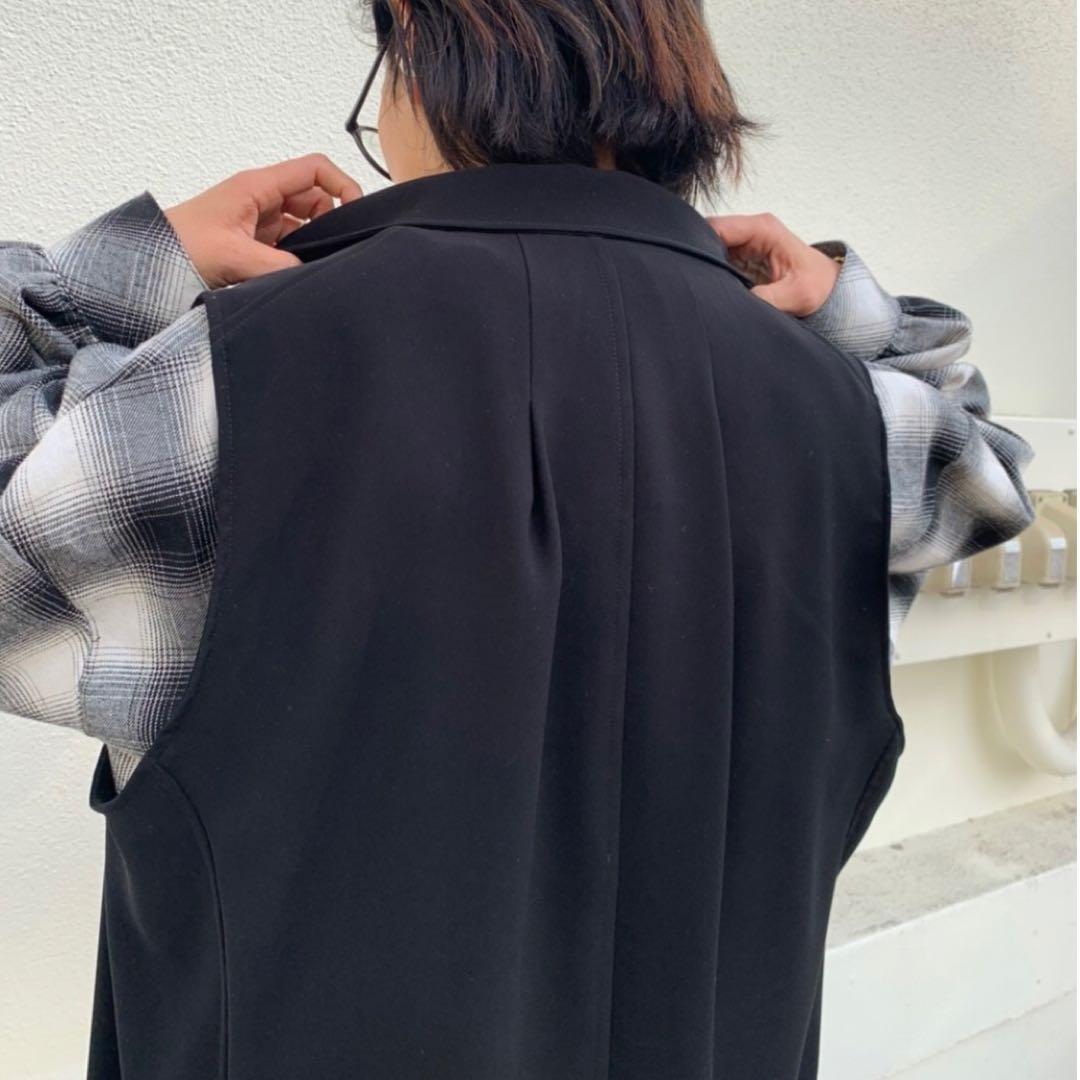 ✨美品✨M53. ロングジレ ベスト ポリエステル FREE 近年モデル 希少