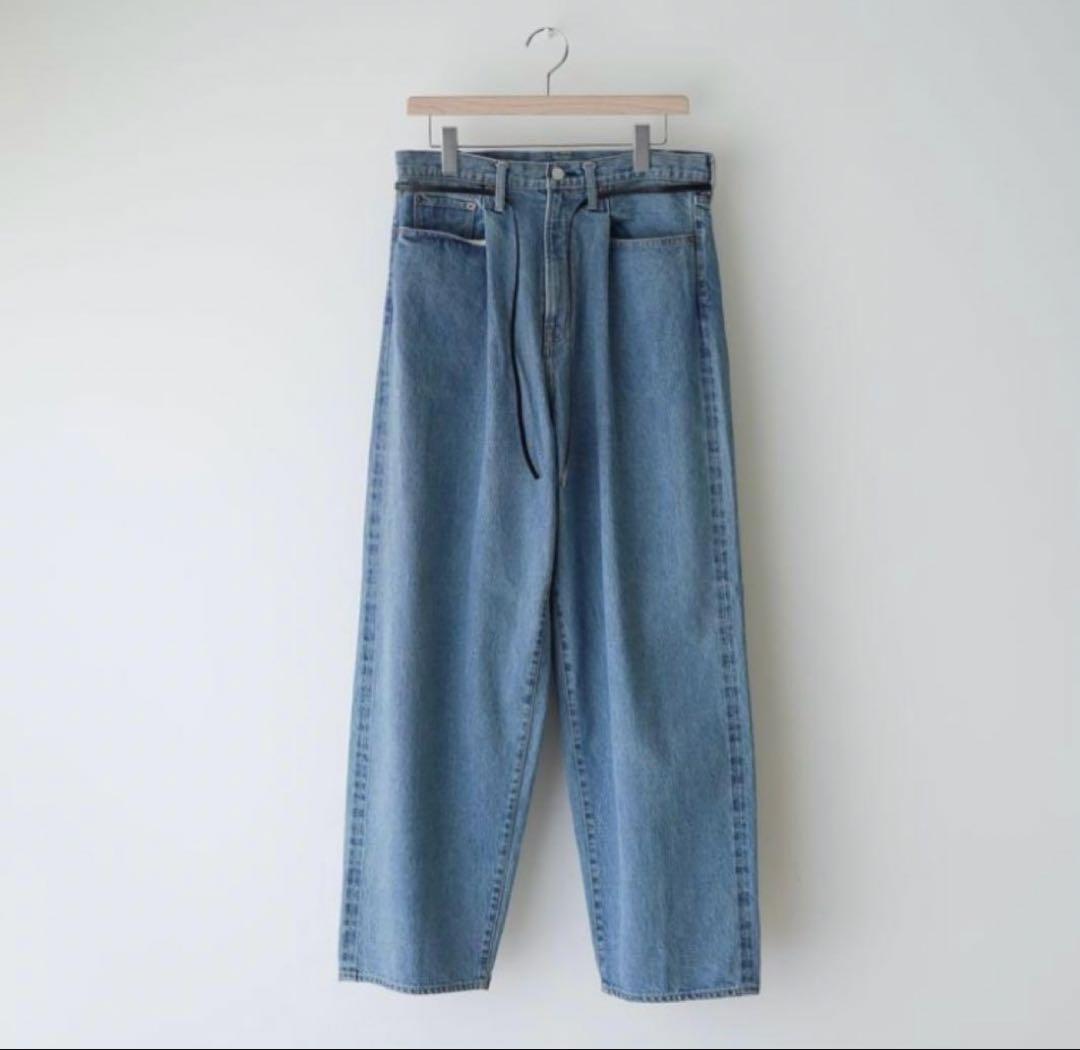 パンツ Vintage Reproduction Tuck Denim Jeans