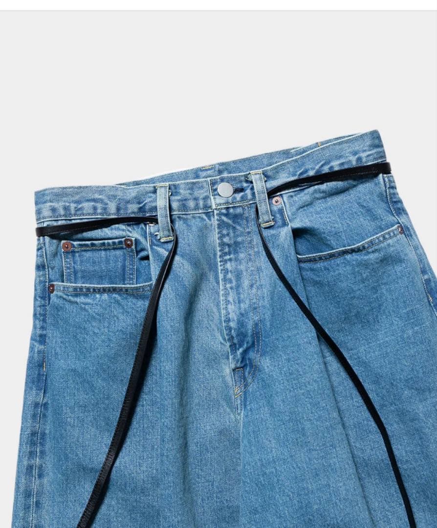 パンツ Vintage Reproduction Tuck Denim Jeans