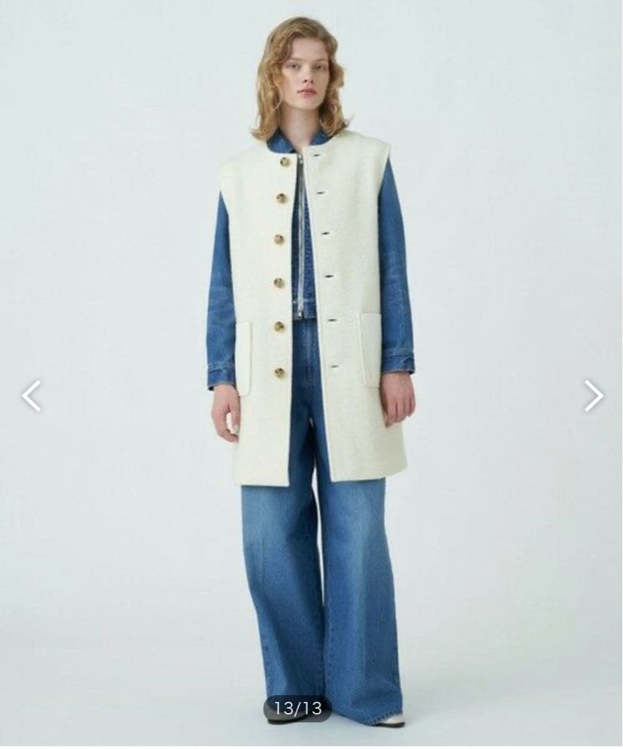 ※お値下げ※MACPHEE シープパイルクルーネックジレ