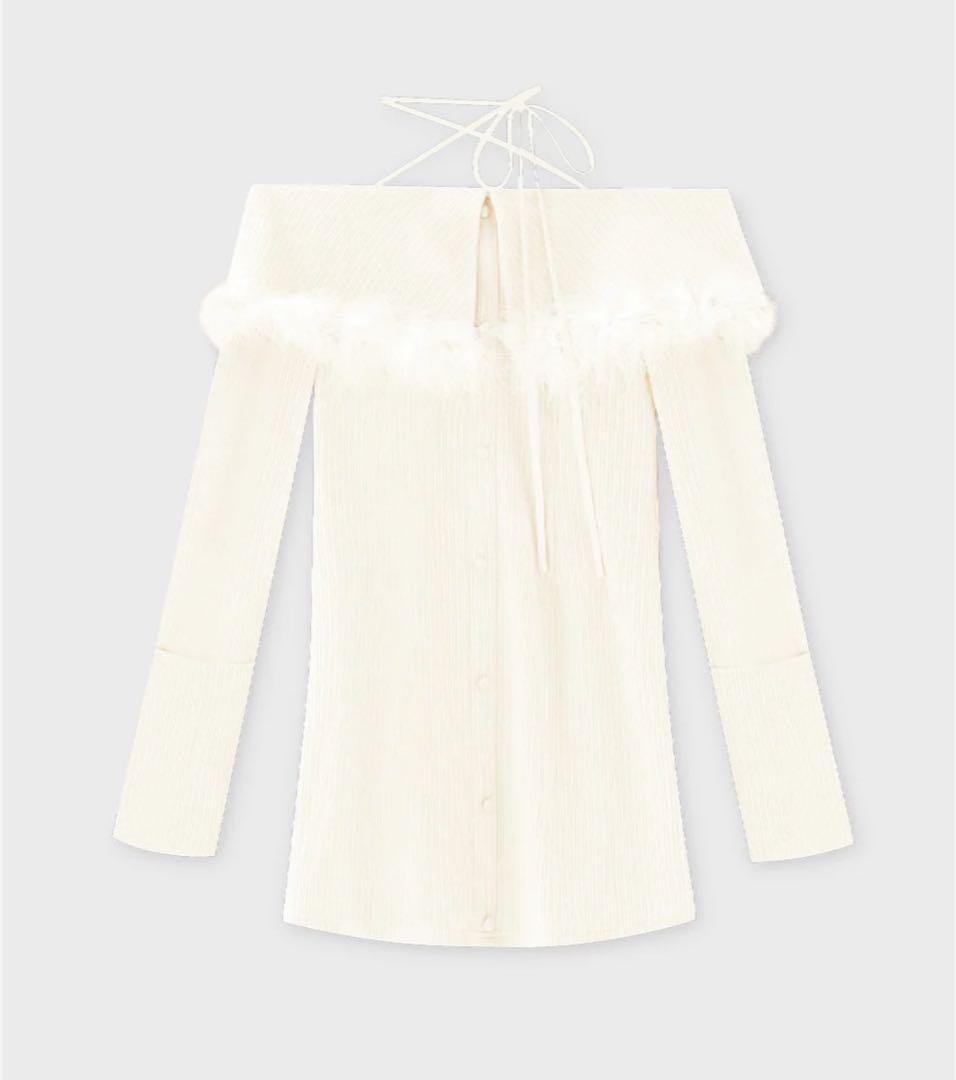 エムミーエメ ミニワンピース ホワイト freeサイズ