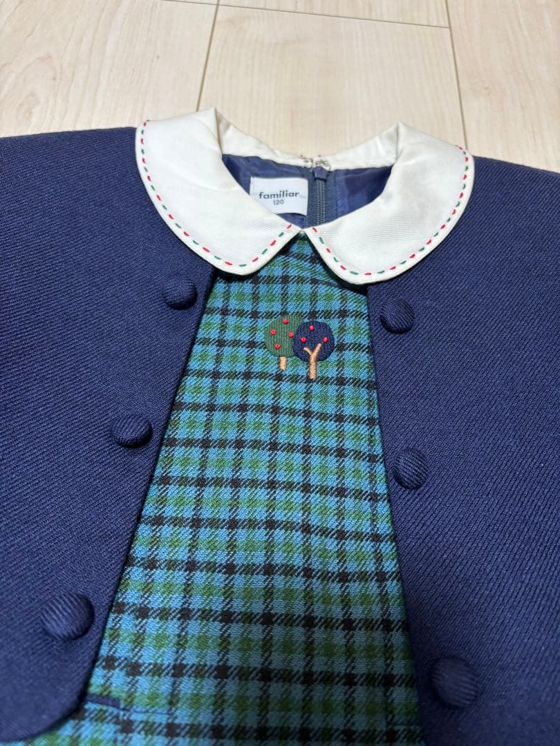 120 ファミリア フォーマルボレロつきワンピース 七五三 卒園式 入学式発表会