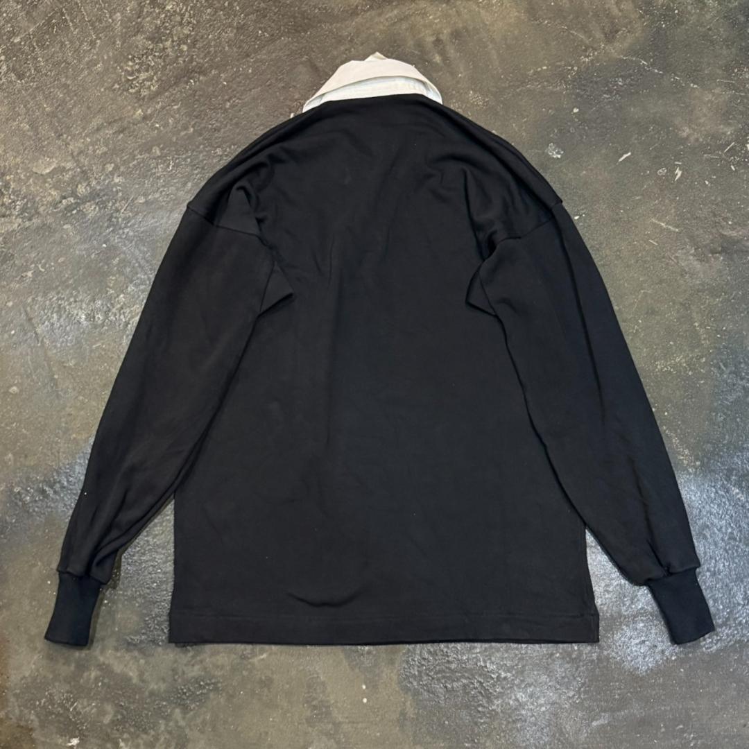 未使用保管品 CANTERBURY オールブラックス 長袖ラガーシャツ 42