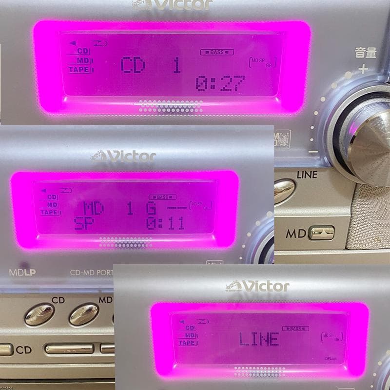 【動作品】Victor Clavia RC-A2 CD-MDポータブルシステム
