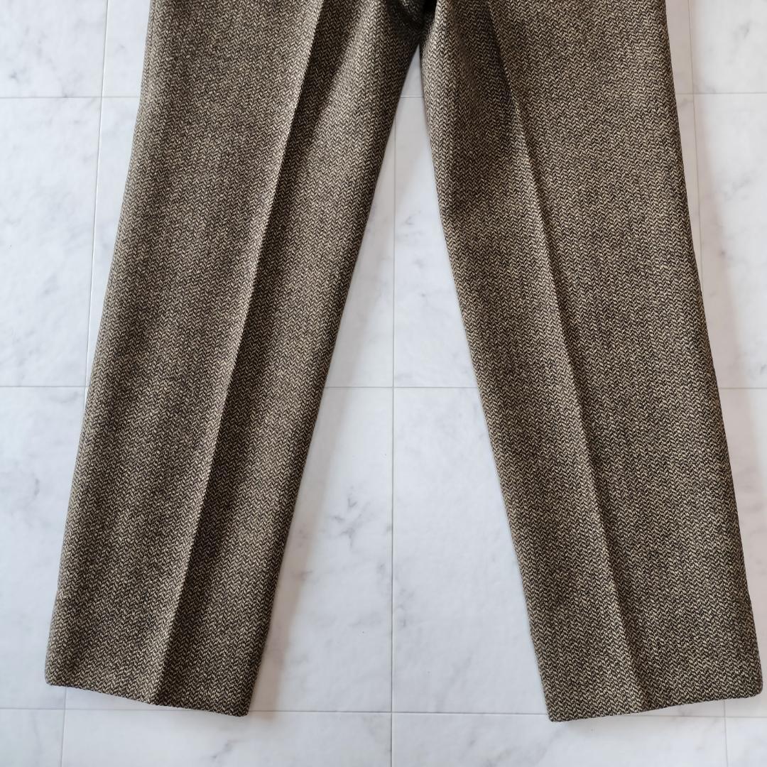 Fumiya Hirano REGENTヘリンボーンツイードスラックス 40 L