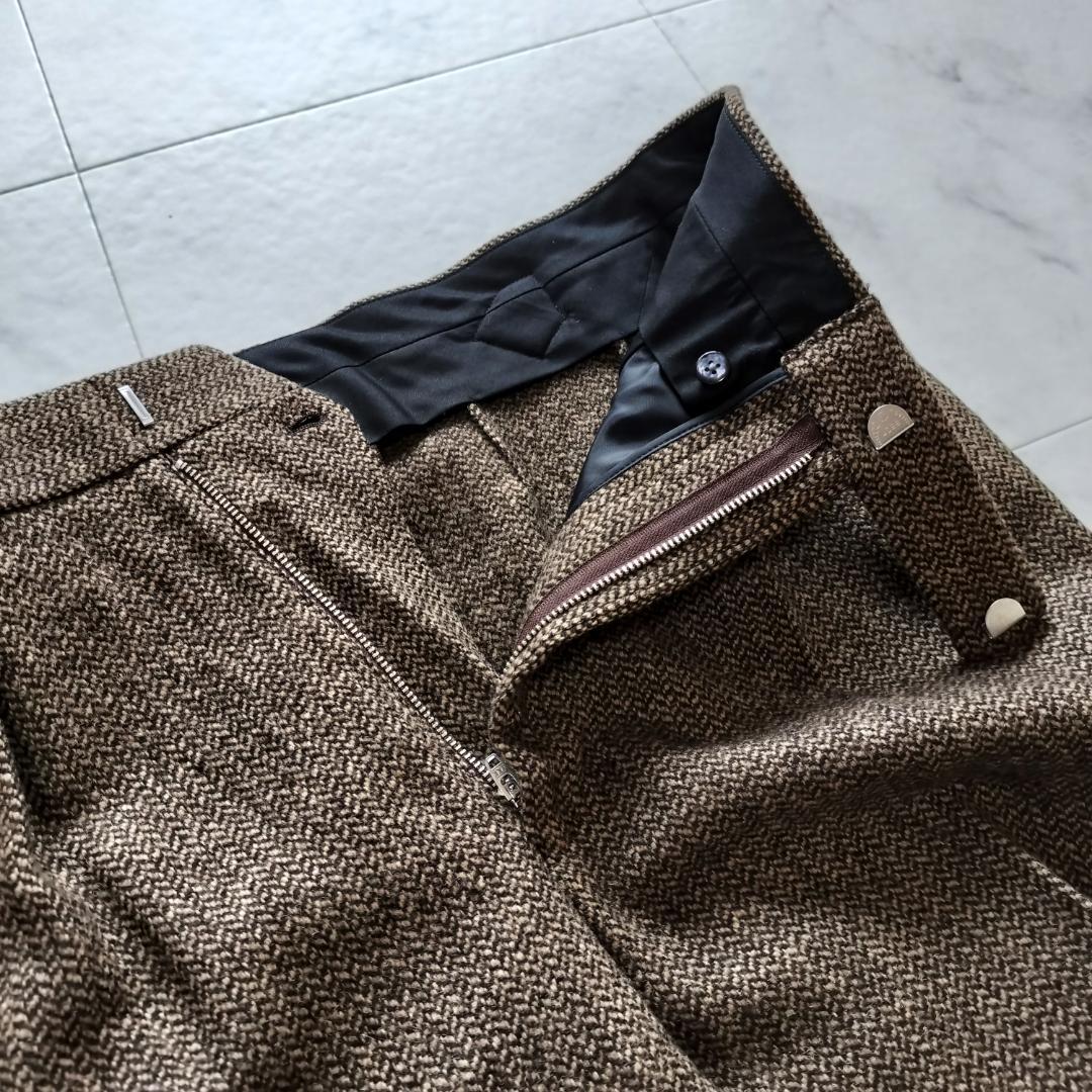 Fumiya Hirano REGENTヘリンボーンツイードスラックス 40 L