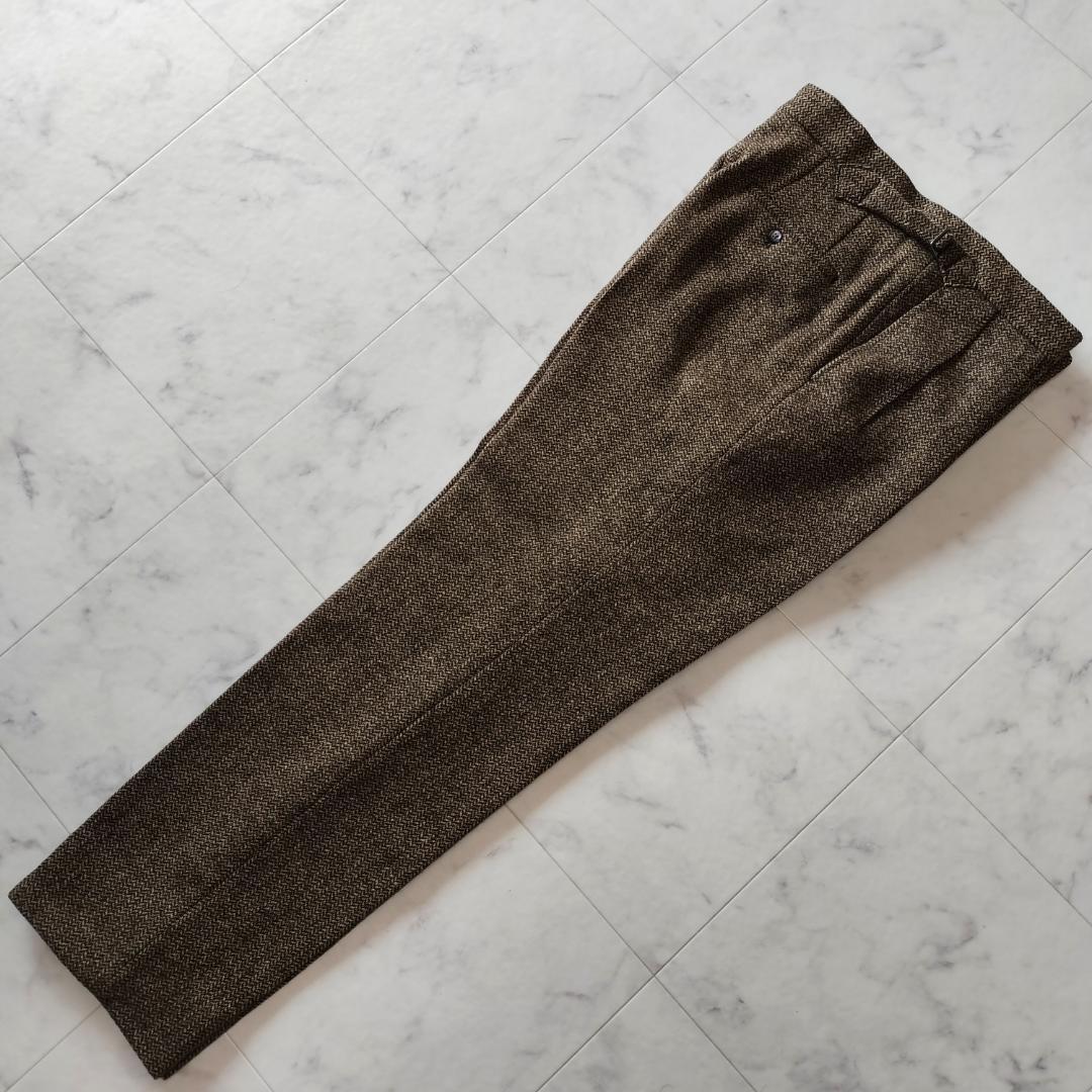 Fumiya Hirano REGENTヘリンボーンツイードスラックス 40 L