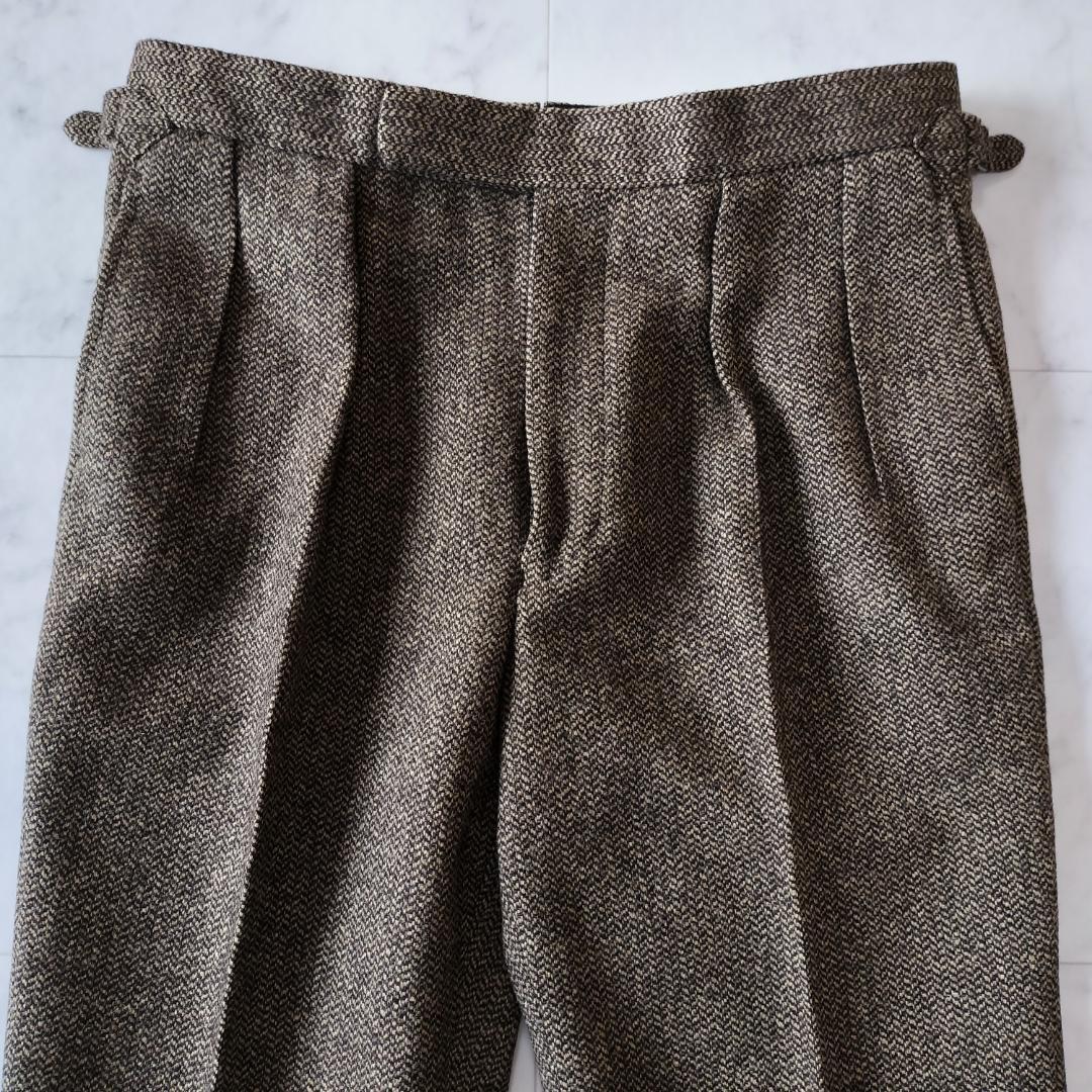 Fumiya Hirano REGENTヘリンボーンツイードスラックス 40 L