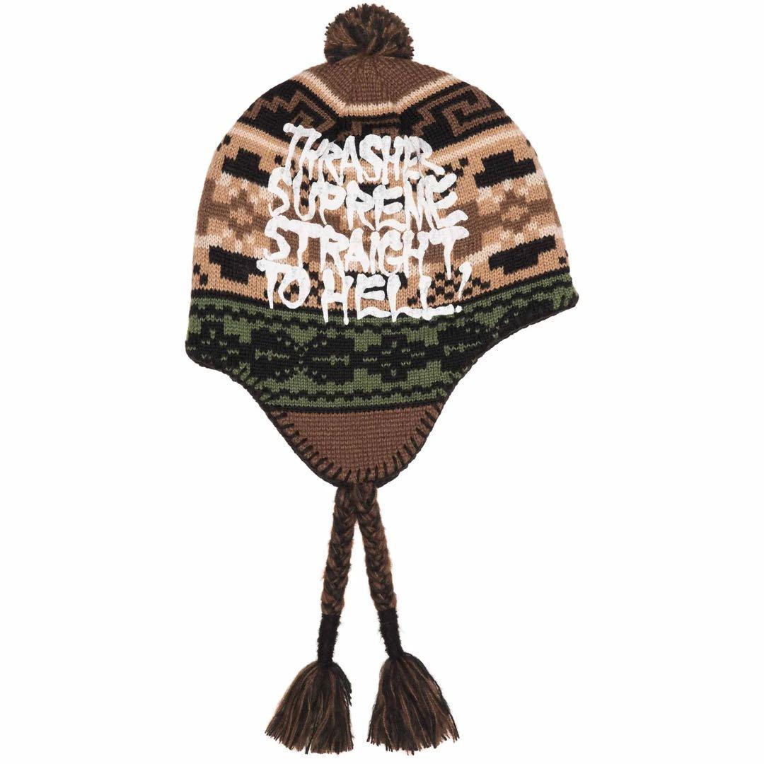 s*b様 Supreme Thrasher Earflap Beanie