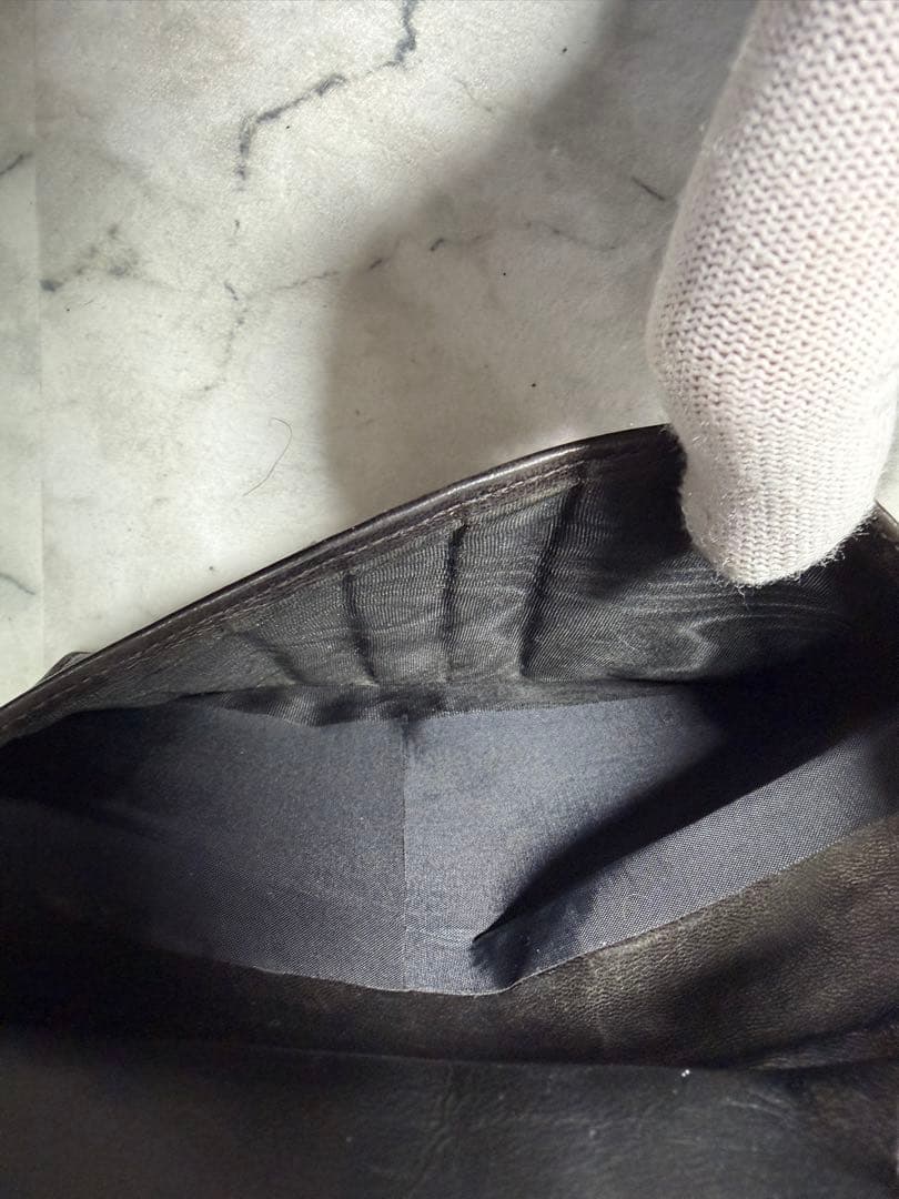 【カード付・希少3番台】CHANEL ラムスキン がま口 二つ折り財布 ブラック