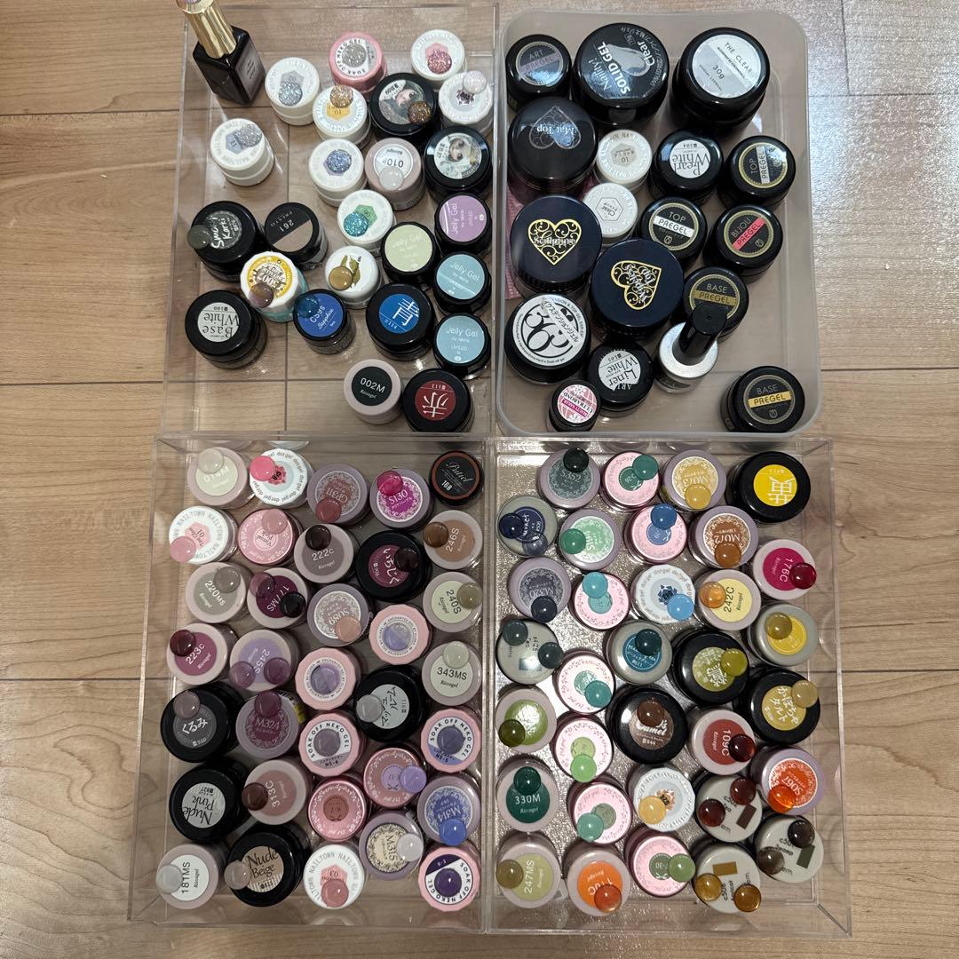 ジェルネイルセット(リッカジェル、プリジェル)プロ仕様 100点以上