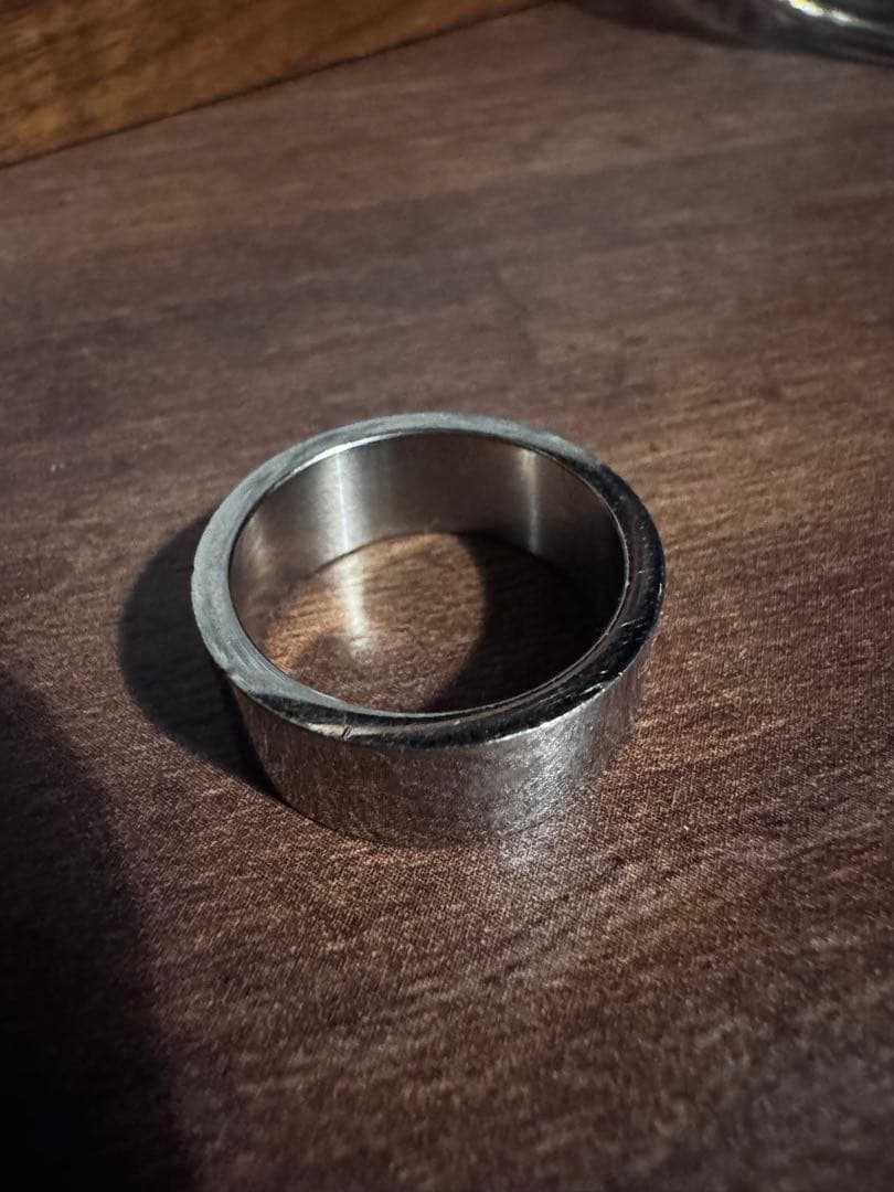 ステンレススチール製バングルとリングセット　21号