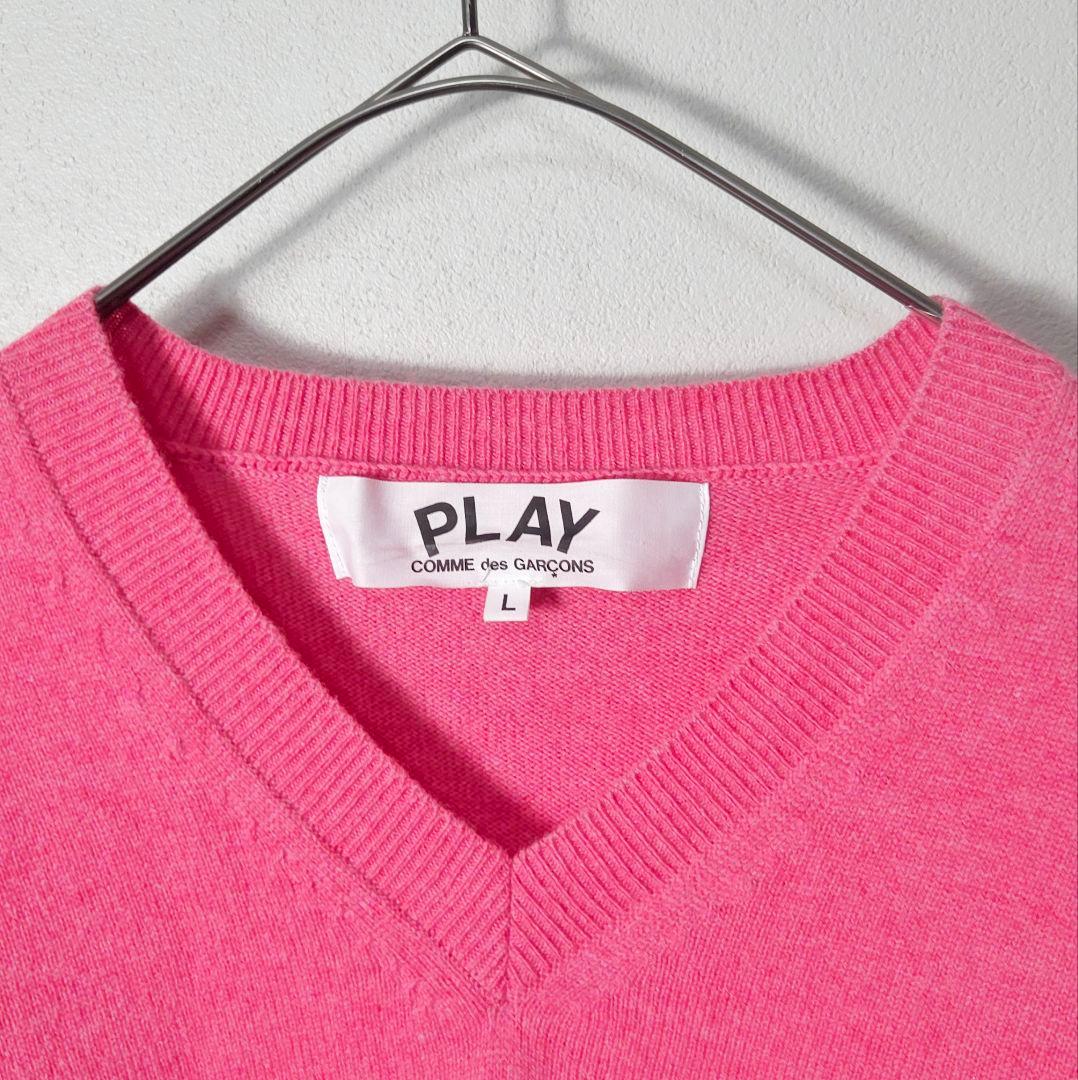 トップス CDG V-NECK PULLOVER L