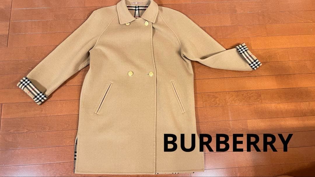 バーバリー ロンドン カシミヤ混 ウール コート　　11号　40 三陽商会