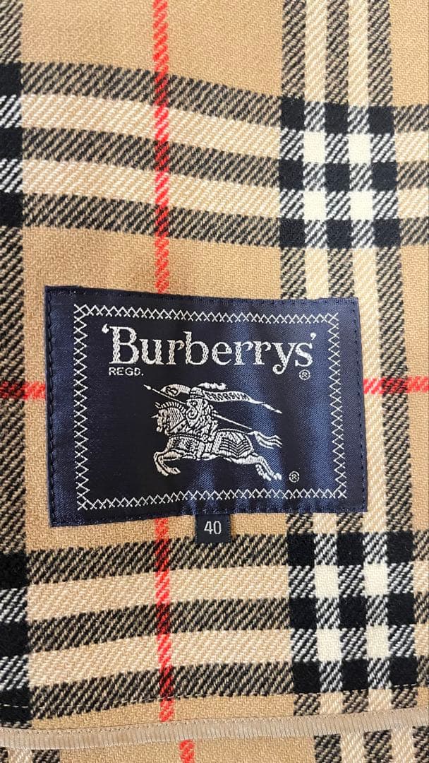 バーバリー ロンドン カシミヤ混 ウール コート　　11号　40 三陽商会
