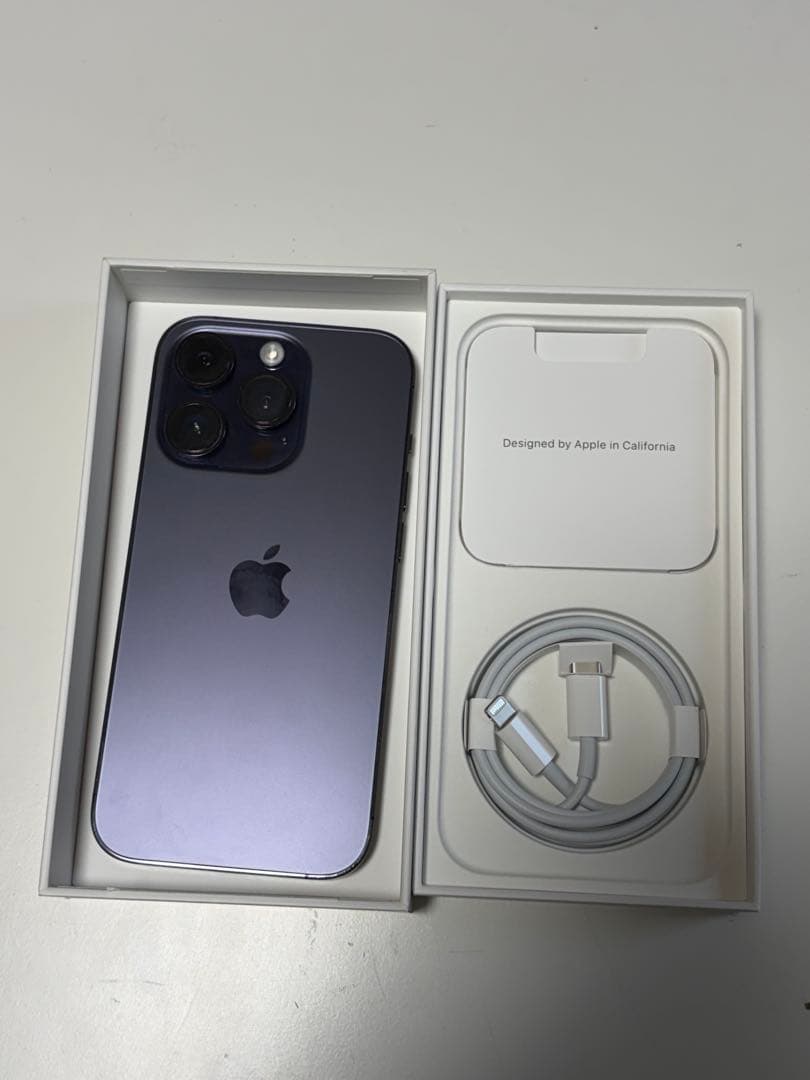 Apple iPhone 14 Pro ディープパープル 256gb 本体