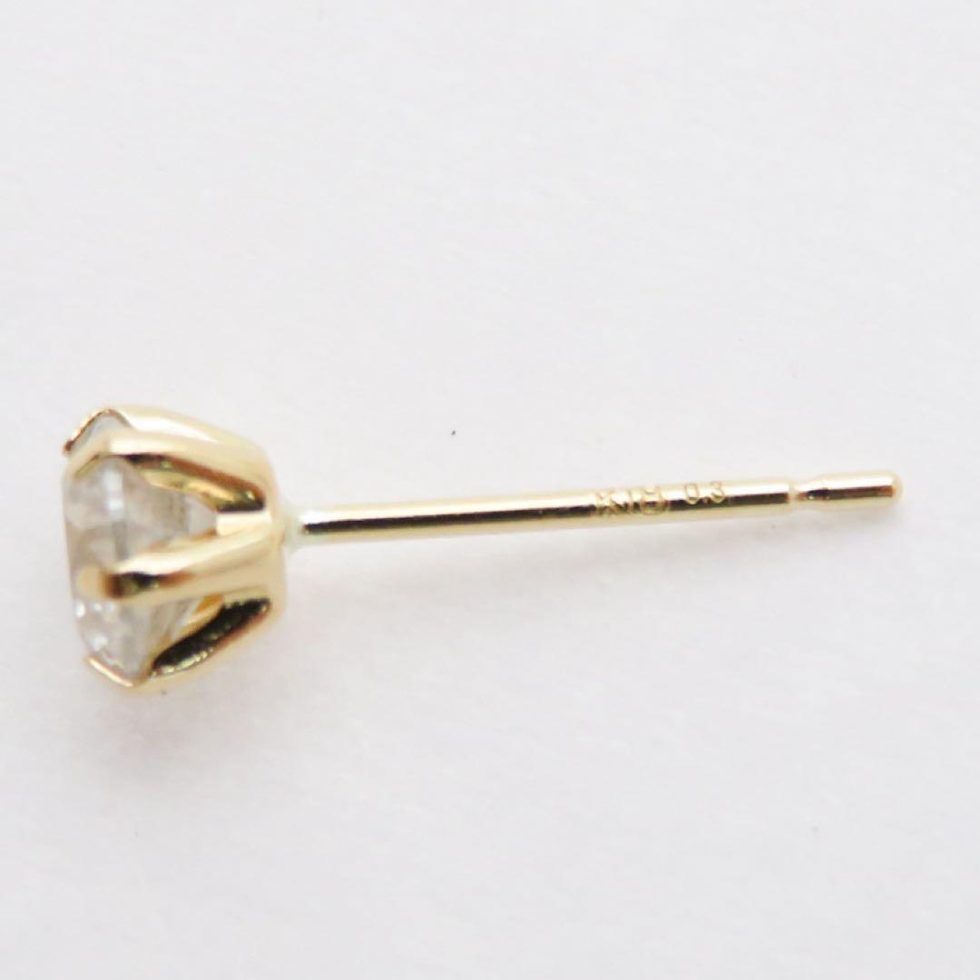 水*ー様 【本物保証】K18YG 天然ダイヤモンド 0.3ct ピアス片耳用　新