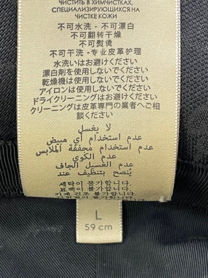 極美品✨ GUCCI 帽子 GGキャンバス バケットハット ブラック グッチ　L