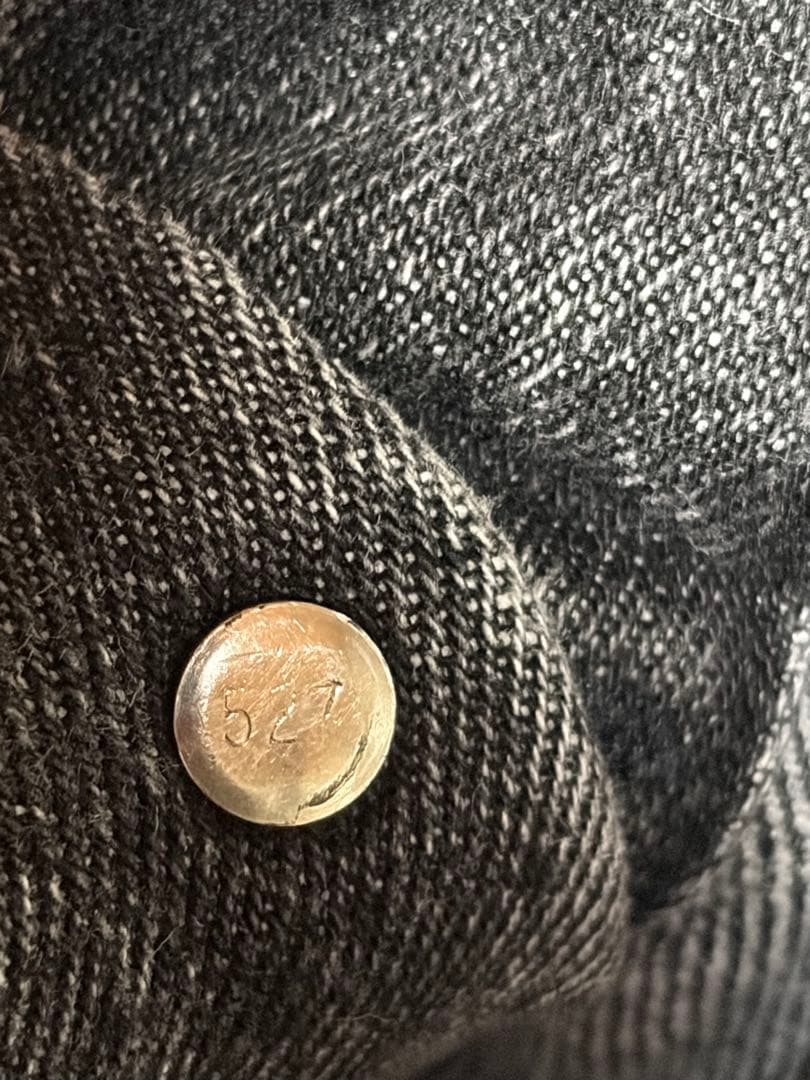 USA製　先染めLevi's70507-4858ブラック　トラッカージャケット