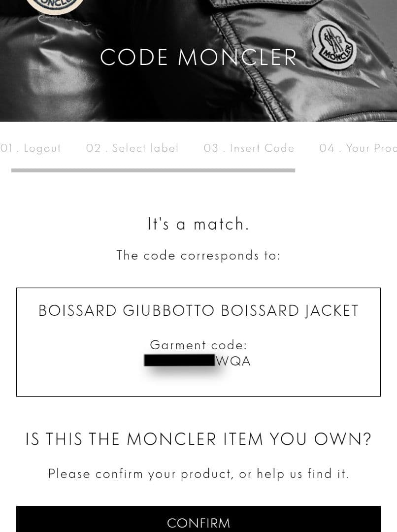 モンクレール Boissard ナイロンパーカー フード レディース 白 2