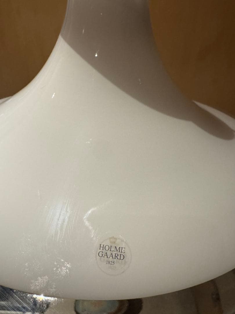 HOLME GAARD ホワイトガラスランプ