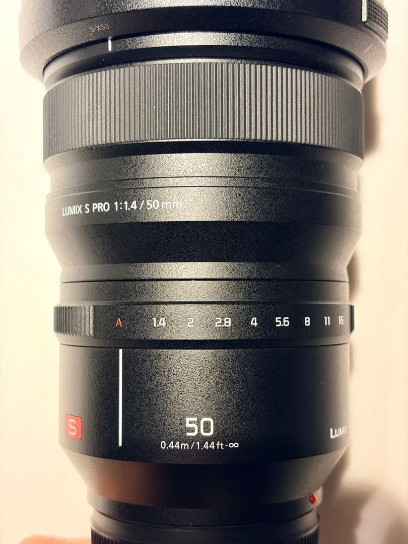 LUMIX S-X50 50mm F1.4レンズ ケース・箱付き